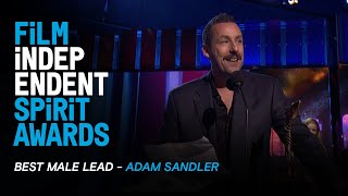 ADAM SANDLER wins Best Male Lead for UNCUT GEMS at the 35th Film Independent Spirit Awards