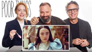 Emma Stone Mark Ruffalo  Director Yorgos Lanthimos Break Down Poor Things Scenes  Vanity Fair