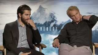 Everest Jason Clarke  Jake Gyllenhaal Official Movie Interview  ScreenSlam