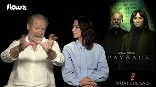 Peter Mullan  Morven Christie on BritBoxs Payback  Anne Brodie Interview