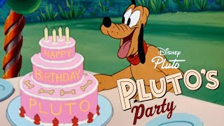 Plutos Party 1952 Disney Cartoon Short Film  Mickey Mouse