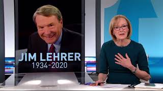 Judy Woodruff remembers longtime NewsHour anchor Jim Lehrer