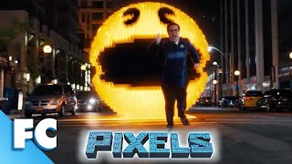 PacMan Goes Bad Clip  Pixels  Action Comedy SciFi Fantasy  Adam Sandler Kevin James  FC