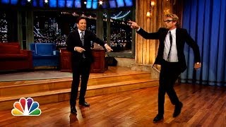 Simon Baker and Jimmy Fallons MickOff Late Night with Jimmy Fallon