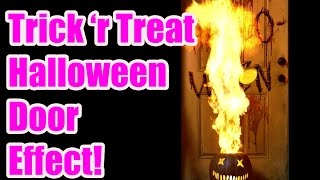 Amazing Halloween Door Illusion  Trick r Treat Test  AtmosFearFX