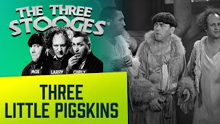 The THREE STOOGES  Ep 4  Three Little Pigskins  With Lucille Ball