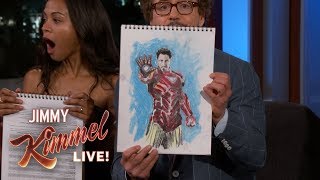 Cast of Avengers Infinity War Draws Their Characters