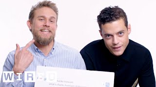 Rami Malek  Charlie Hunnam Answer the Webs Most Searched Questions  WIRED