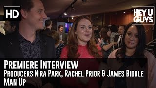 Producers Nira Park Rachel Prior  James Biddle Man Up Premiere Interview