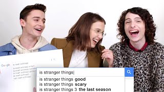 Millie Bobby Brown Finn Wolfhard  Noah Schnapp Answer the Webs Most Searched Questions  WIRED