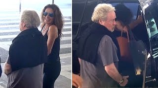 Ridley Scott And Sexy Wife Giannina Facio Arrive In Los Angeles