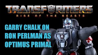 Beast Wars Garry Chalk on Ron Perlman Cast as Optimus Primal for Transformers Rise of the Beasts
