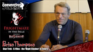 Brian Thompson Star Trek XFiles Night Slasher in Cobra Frightmare in the Falls 2022 QA Panel