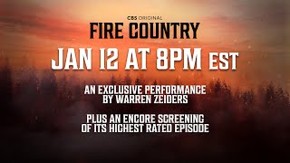 CBS Fire Country  Warren Zeiders LIVE Performance