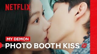 Song Kang and Kim Youjung Kiss in a Photobooth  My Demon  Netflix Philippines