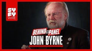 John Byrne On Reinventing Superman  Lois Lane And Superman Shaving Behind The Panel  SYFY WIRE