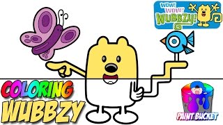 Wow Wow Wubbzy Coloring Pages  Nickelodeon Nick Jr Coloring Book for Kids to Learn Colors