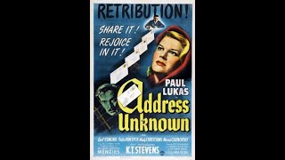 Address Unknown   1944  Paul Lukas  DramaFilm Noir
