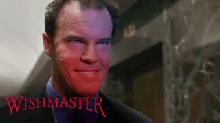 The Djinn Hassles The Security Guard At The Front Door  Wishmaster
