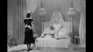 Dinner at Eight 1933by George Cukor Clip Jean Harlow reclines classily in her classy boudoir
