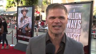 A Million Ways to Die in the West Evan Jones Red Carpet Premiere Interview  ScreenSlam