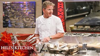 Gordon Ramsay Cooks AGAINST The Chefs in Hells Kitchen