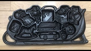 YouTube Live 12152021 Christmas Cookies in John Wright Cast Iron Molds