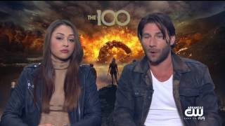 Interview with Lindsey Morgan  Zach McGowan of The 100