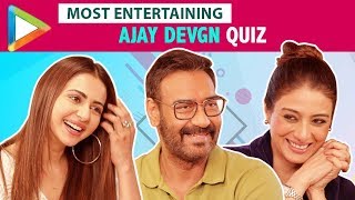 FUNNIEST BATTLE EVER How Well Do Tabu  Rakul Preet Singh Know Ajay Devgn  De De Pyaar De