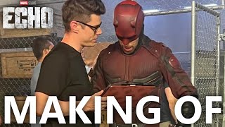Marvel Studios Echo  Daredevil Charlie Cox Behind the Scenes Vincent DOnofrio Alaqua Cox On Set