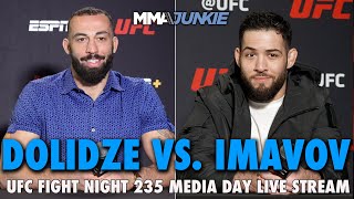 UFC Fight Night 235 Dolidze vs Imavov Media Day Live Stream  Wed 2 pm ET