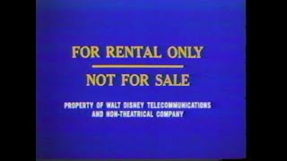 Opening  Closing to Herbie Rides Again 1982 Rental VHS Walt Disney Home Video