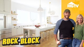 HUGE Modern Family Kitchen Remodel  Rock The Block  HGTV