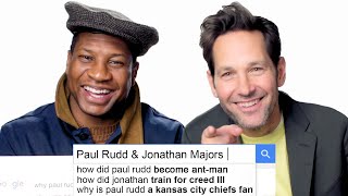 Paul Rudd  Jonathan Majors Answer the Webs Most Searched Questions  WIRED