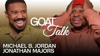 Creed III Stars Michael B Jordan  Jonathan Majors Battle Over Their GOATs  GOAT Talk