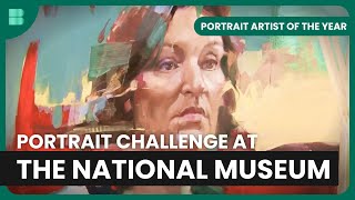 Intense Art Competition at National Museum  Portrait Artist of the Year   EP3  Art Documentary