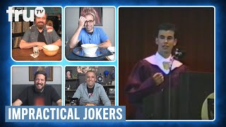 Impractical Jokers Dinner Party  See the Guys at Their High School Graduation Clip  truTV