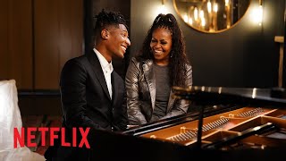 Michelle Obama  Jon Batiste Play The Piano  American Symphony  Netflix