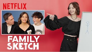 Jennifer Garner Ed Helms Emma Myers  Brady Noon Play Family Sketch  Netflix