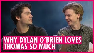 Why Dylan OBrien Loves Thomas BrodieSangster Maze Runner Death Cure Interview