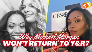 Mishael Morgan filming Hallmarks Christmas with a Kiss this month