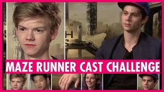 Maze Runner Cast Challenge  with Dylan OBrien and Thomas BrodieSangster