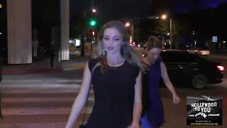 Lili Simmons talks about if she should ever date a non celebrity outside Catch Restaurant in  West