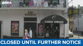 Chris Owens club closed until further notice