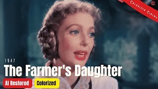 The Farmers Daughter 1947  Colorized  Full Movie  Loretta Young Joseph Cotten