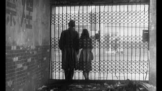 One Wonderful Sunday 1947 by Akira Kurosawa Clip Yuzo and Masako stand in the rain