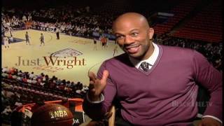JUST WRIGHT COMMON on being a Leading Man BBall Skills and passing of GURU