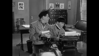 Three Stooges Studio Stoops Shemp Typing