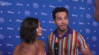 Secret Society of Second Born Royals Skylar Astin  Peyton Elizabeth Lee  D23 Expo 2019