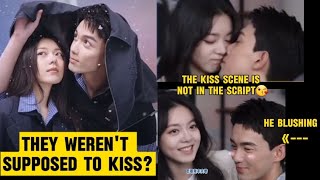 Wu Lei and Zhao Jinmai Kissing Out of Scene  Amidst a Snowstorm of Love wulei zhaojinmai